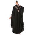 Irani Kaftan with embroidery work- Black